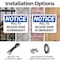 Signmission Pull To Release Door In Emergency, 24 in W x Rectangle, Plastic OS-2PACK-NS-P-1824-L-17914 - alternate 7